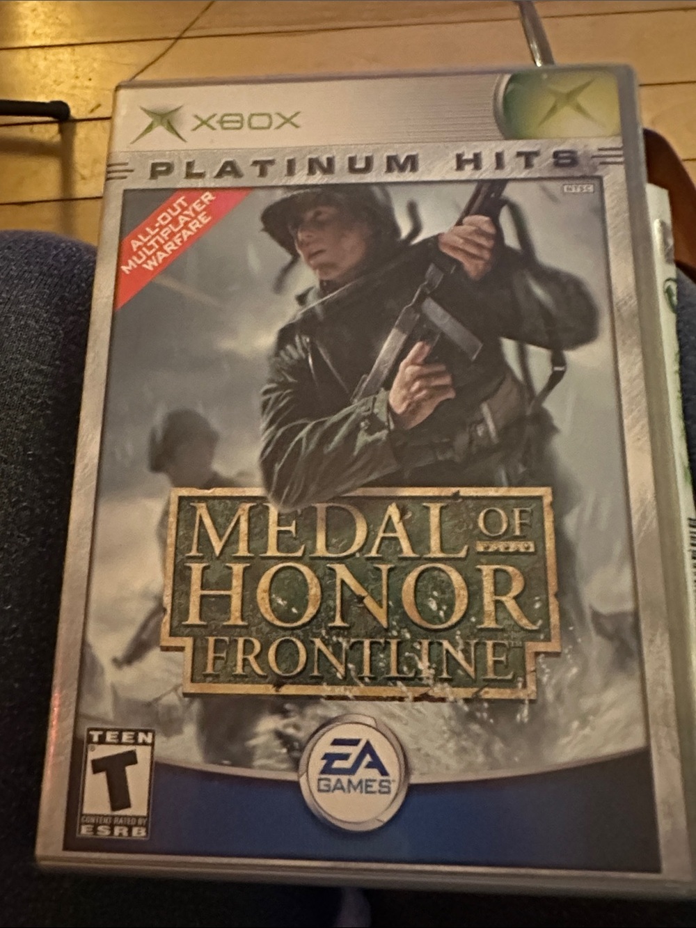 Microsoft Xbox Medal of Honor Frontline — Silver and Green Cover
